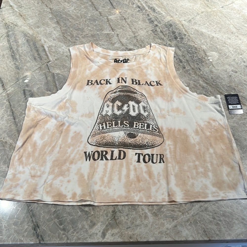 Lucky Brand AC/DC Back in Black Tank, size XL